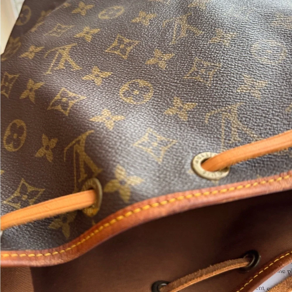 Louis Vuitton Petit Noe Monogram Brown Bag with certificate of authenticuty